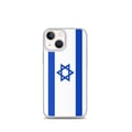 Miniatyrbild 1 av 2: Mobilskal – Israels flagga – Kompatibel med iPhone 13 mini – Flexibelt fodral – Stöttåligt och chockresistent - Silikon - Pixelforma