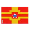 Miniatyrbild 1 av 3: Langley-flagga – 192 x 288 cm – Hållbar Polyester – 2 Metallöglor – Inomhus / Utomhus – Pixelforma