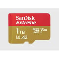 Miniatyrbild 1 av 3: SanDisk Extreme microSDXC-kort 1024 GB Klass 10, UHS-I, v30 Video Speed Class chockbeständig, vattentålig