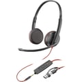 Miniatyrbild 1 av 3: HP Poly Blackwire 3225 Stereo