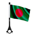 Miniatyrbild 1 av 3: Bangladesh Cykelflagga i Polyester – 14 x 21 cm – Cykelflagga – 5 stycken