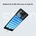 Miniatyrbild 4 av 6: REDMI Note 15 5G Lila 8 GO + 256 GO Batteri på 5 520 mAh med en slank stil