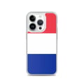 Miniatyrbild 1 av 2: Mobilskal – Frankrikes flagga – Kompatibel med iPhone 14 Pro – Mjukt fodral – Slitstarkt och stöttåligt – Silikon – Pixelforma