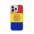 Miniatyrbild 1 av 2: Mobilskal – Andorras flagga – Kompatibel med iPhone 13 Pro – Mjuk fodral – Slitstark och stötresistent - Silikon - Pixelforma