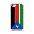 Miniatyrbild 1 av 2: iPhone-fodral - iPhone 7 - Sydsudans flagga - Mjuk - Tunn och lätt design - Flerfärgad