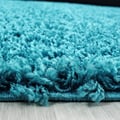 Miniatyrbild 3 av 4: Ayyildiz - Tapis Shaggy lång lugg enfärgad TURKOS - (120x170 cm)