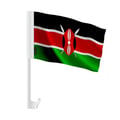 Miniatyrbild 1 av 2: Bilflagga Kenya – 14 x 21 cm – Polyester Tyg – Fäste på Fönster – 20 stycken – Pixelforma