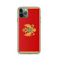 Miniatyrbild 1 av 2: Telefonfodral – Montenegro Flagg – Kompatibel med iPhone 11 Pro – Mjukt Fodral – Resistenta och Stötdämpande - Silikon - Pixelforma