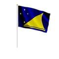 Miniatyrbild 1 av 3: Mini Tokelau-flagg – 30 x 45 cm – Att Hålla i Hand – Polyester – 1 styck – Pixelforma