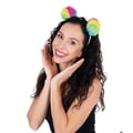 Miniatyrbild 4 av 4: Huvudband öron pomponer - PTIT CLOWN - Multicolor - Vuxen - Unisex