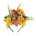 Miniatyrbild 3 av 4: Hårband blommor - PTIT CLOWN - Orange - Unisex - Vuxen - Gul