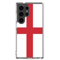 Miniatyrbild 1 av 2: Mobilfodral – Englandsflagga – Kompatibel med Samsung Galaxy S24 – Mjuk Fodral – Hållbar och Stöttålig – Pixelforma