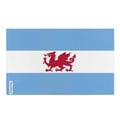 Miniatyrbild 1 av 3: Flagga Puerto Madryn – 96 x 144 cm – Hållbar Polyester – 2 Metallöljett – Inomhus / Utomhus – Pixelforma