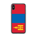Miniatyrbild 1 av 2: Telefonskal – Mongoliets flagga – Kompatibel med iPhone XS Max – Mjuk fodral – Slitstark och stötresistent - Silikon - Pixelforma
