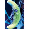 Miniatyrbild 2 av 2: Demi-Lune att hänga - PTIT CLOWN - 22264 - Luminös Halloween Dekoration - Plast - 40 cm - Batterier ingår