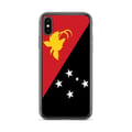 Miniatyrbild 1 av 2: iPhone-fodral - Papua Nya Guinea - XS Max - Flexibel - Flerfärgad - Design Flagga