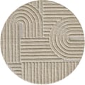 Miniatyrbild 3 av 6: Matta - MELIS HOME - Skandinavisk bohem - 160X160 cm - Beige - Långa hår