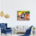 Miniatyrbild 3 av 4: Legendarte - Målning, tryck på duk - Siestan Paul Gauguin cm. 80x100