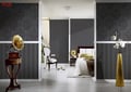 Miniatyrbild 2 av 2: A.S. Creation AP Tessuto II 968524 non-woven tapet enfärgad 0.53 m x 10.05 m brun
