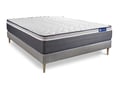 Miniatyrbild 4 av 6: Madrass- och boxspringset 150x190 cm - ActiMemo Plus - Boxspringkit grå