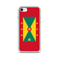 Miniatyrbild 1 av 2: Mobilskal – Grenadas Flagga – Kompatibel med iPhone 6 Plus – Mjuk Fodral – Slitstark och Stötsäker – Silikon – Pixelforma