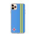 Miniatyrbild 1 av 2: Mobilskal – Aruba Flagga – Kompatibel med iPhone 11 Pro Max – Mjuk Fodral – Slitstark och Stötsäker - Silikon - Pixelforma