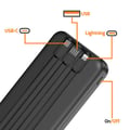 Miniatyrbild 2 av 5: Powerbank - MAX EXCELL - 10000mAh - USB QC 3.0 - USB-C PD - Inbyggda kablar