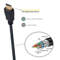Miniatyrbild 4 av 6: HDMI 2.1-kabel - EWENT - EC1322 - Hög hastighet med Ethernet - 8K - 3M - Svart