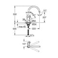 Miniatyrbillede 3 af 3: Vaskeblandingsbatteri Grohe Start Loop - Krom - Høj svingtud - Keramisk cartridge 28mm