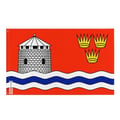 Miniatyrbild 1 av 3: Flagga Kingston – 90 x 150 cm – Hållbar Polyester – 2 Metallöglor – Inomhus / Utomhus – Pixelforma