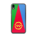 Miniatyrbild 1 av 2: Mobilskal – Eritreanskt flagga – Kompatibel med iPhone XR – Flexibelt fodral – Slitstarkt och stötsäker - Silikon - Pixelforma