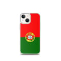 Miniatyrbild 1 av 2: Telefonfodral – Portugals flagga – Kompatibel med iPhone 13 mini – Mjukt fodral – Slitstarkt och stötskyddat - Silikon - Pixelforma