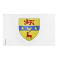 Miniatyrbild 1 av 3: Danvilleflagga – 192 x 288 cm – Hållbar polyester – 2 metallöglor – Inomhus / Utomhus – Pixelforma