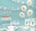 Miniatyrbild 2 av 2: Papperstrån - PTIT CLOWN - Lantlig - Paket med 8 - 20 cm - Illustrationer av cykel och blommor