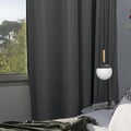 Miniatyrbillede 3 af 4: Suspension forskudt - FARO BARCELONA - Mine - Metal/Træ/Glas - Antracit - Forskudt krog