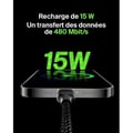 Miniatyrbild 6 av 6: Flätad kabel - BELKIN - USB-C till USB-A - 0,15 m - Svart