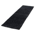 Miniatyrbild 2 av 5: Ayyildiz - Tapis Shaggy lång lugg unik färg ANTRACIT - (60x110)
