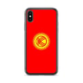 Miniatyrbild 1 av 2: Telefonfodral - PIXELFORMA - Kirgizistans flagga - Kompatibel med iPhone XS - Flexibel - Stötsäker - Silikon