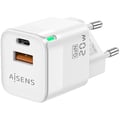 Miniatyrbild 2 av 2: Laddare GaN 20W - AISENS - ASCH-20W2P002-W - 1XUSB-C PD3.0 - 1XUSB-A QC3.0 - Vit