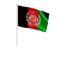 Miniatyrbild 1 av 3: Mini Flagga för Afghanistan – 14 x 21 cm – Att Hålla i Handen – Polyester – 1 styck – Pixelforma