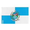 Miniatyrbild 1 av 3: Rio de Janeiros flagga – 64 x 96 cm – Hållbar polyester – 2 metallöljett – Inomhus / Utomhus – Pixelforma