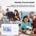 Miniatyrbild 6 av 6: Termostat Wi-Fi och RF - ARHATREYA - Vit - Programmerbar - Röststyrning