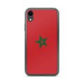 Miniatyrbild 1 av 2: Mobilskal – Marockos flagga – Kompatibel med iPhone XR – Mjuk etui – Hållbar och stötsäker – Silikon – Pixelforma