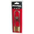 Miniatyrbild 1 av 2: Hänglås i massiv mässing med justerbar bygel - Master Lock - 50 mm - Gul