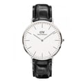 Miniatyrbild 2 av 2: DANIEL WELLINGTON HERR 40MM SVART LÄDERREM QUARTZ WATCH 0214DW