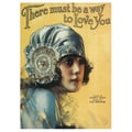 Miniatyrbild 1 av 4: Legendarte - Vintage Music Cover There Must Be A Way To Love You - Målning, Canvastavla cm. 50x70