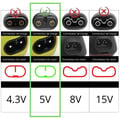 Miniatyrbild 6 av 6: Kabel 5V för Philips QP1924 QP2724 QP2734 QP2824 QP2834 rakapparat [Pack 2] Phonillico®