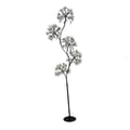 Miniatyrbillede 1 af 3: Lysende træ 5 kugler rig 1800 Micro LED ø30cm H170cm IP44 sort metal