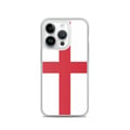 Miniatyrbild 1 av 2: Telefonfodral – Englandsflagga – Kompatibel med iPhone 14 Pro – Mjuk skal – Slitstark och stötsäker - Silikon - Pixelforma
