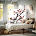 Miniatyrbild 4 av 4: Legendarte - Skärm - Skiljevägg med fram-/baktryck Cherry Blossom cm. 145x170 (4x)